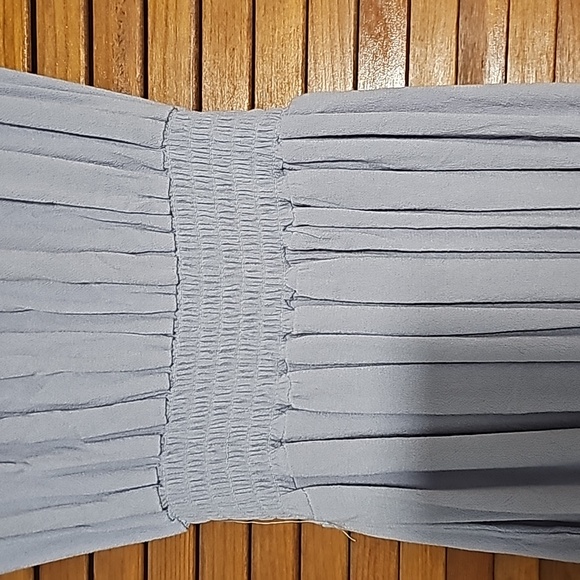 Off-the-Shoulder Periwinkle Summer Dress - Picture 4 of 9